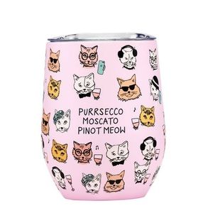 Stainless steel insulated wine tumbler